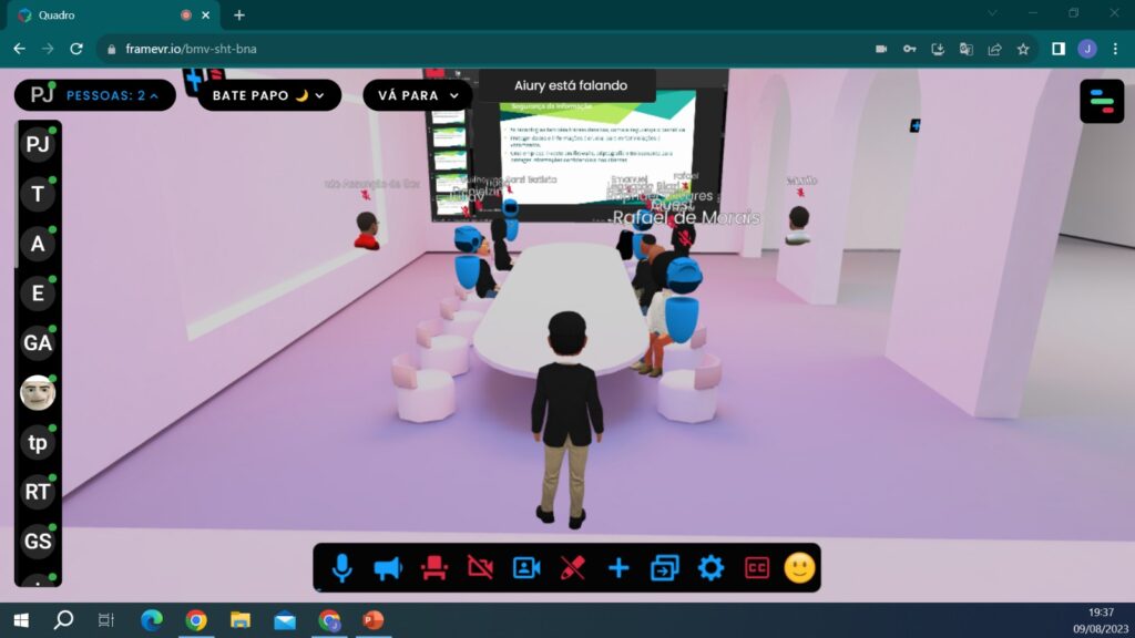 Alunos de Análise e Desenvolvimento de Sistemas do Unicive vivem a experiência de uma aula no metaverso