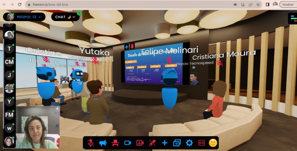 Experiência no metaverso marca encontro de alunos de TI-EAD no Smart Talk